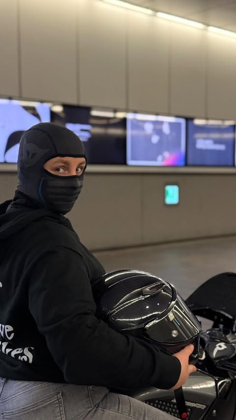 Instagram post by @jeano.moto for RAVEN Moto. Caption reads: Sorry....