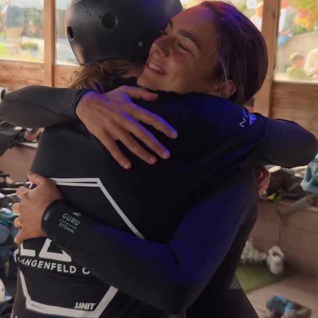 Instagram post by @rivershedrick for Liquid Force. Caption reads: [...] ❤️ LANGENFELD OPEN presented by....