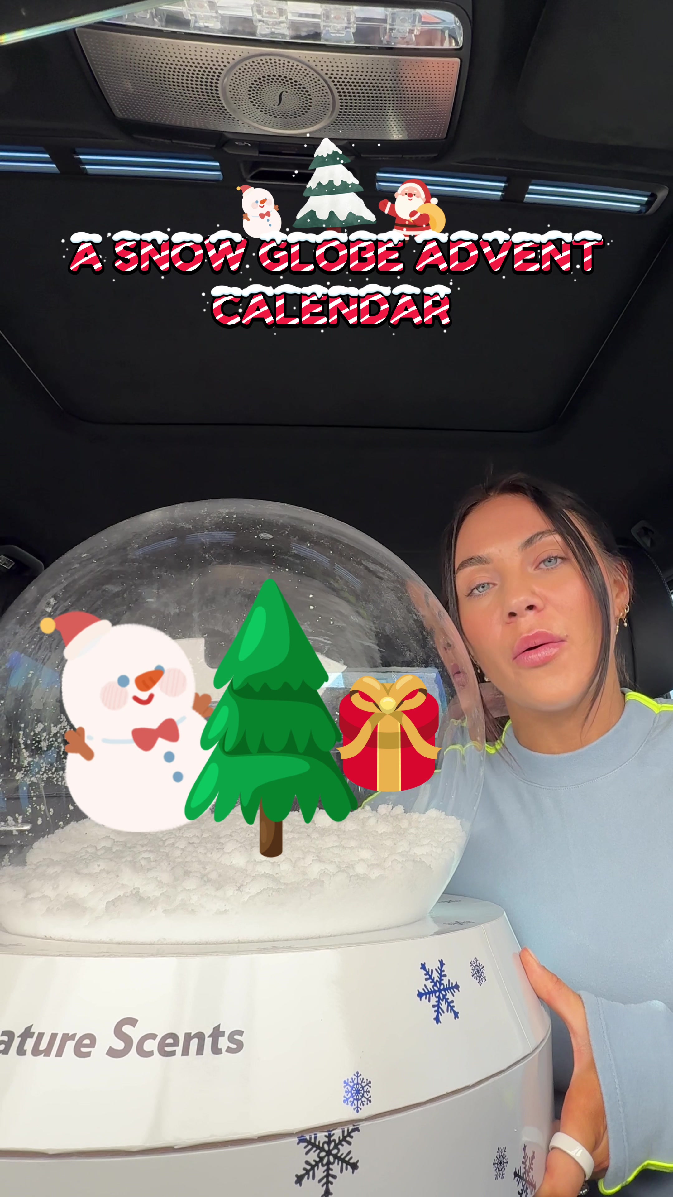 TikTok post by @courtneyycahoon for Vaseline. Caption reads: @Vaseline this is INSANE 🤍🥹 #adventcalendar....