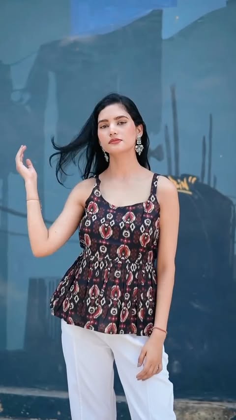 Instagram post by @mahaksharmaa_ for MYNTRA. Caption reads: [...] GenZ First collection exclusively on @myntra....