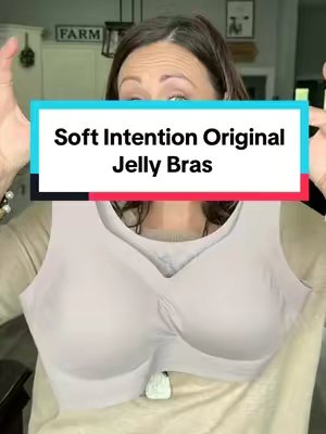 TikTok post by @tabithasbargainhub for Soft Intention. Caption reads: [...] with either of the Jelly Bras 🥰 @Soft....