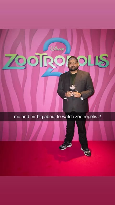 Instagram post by @mayplaystv for Walt Disney Studios. Caption reads: got to see zootropolis 2 with mr big! loved this....