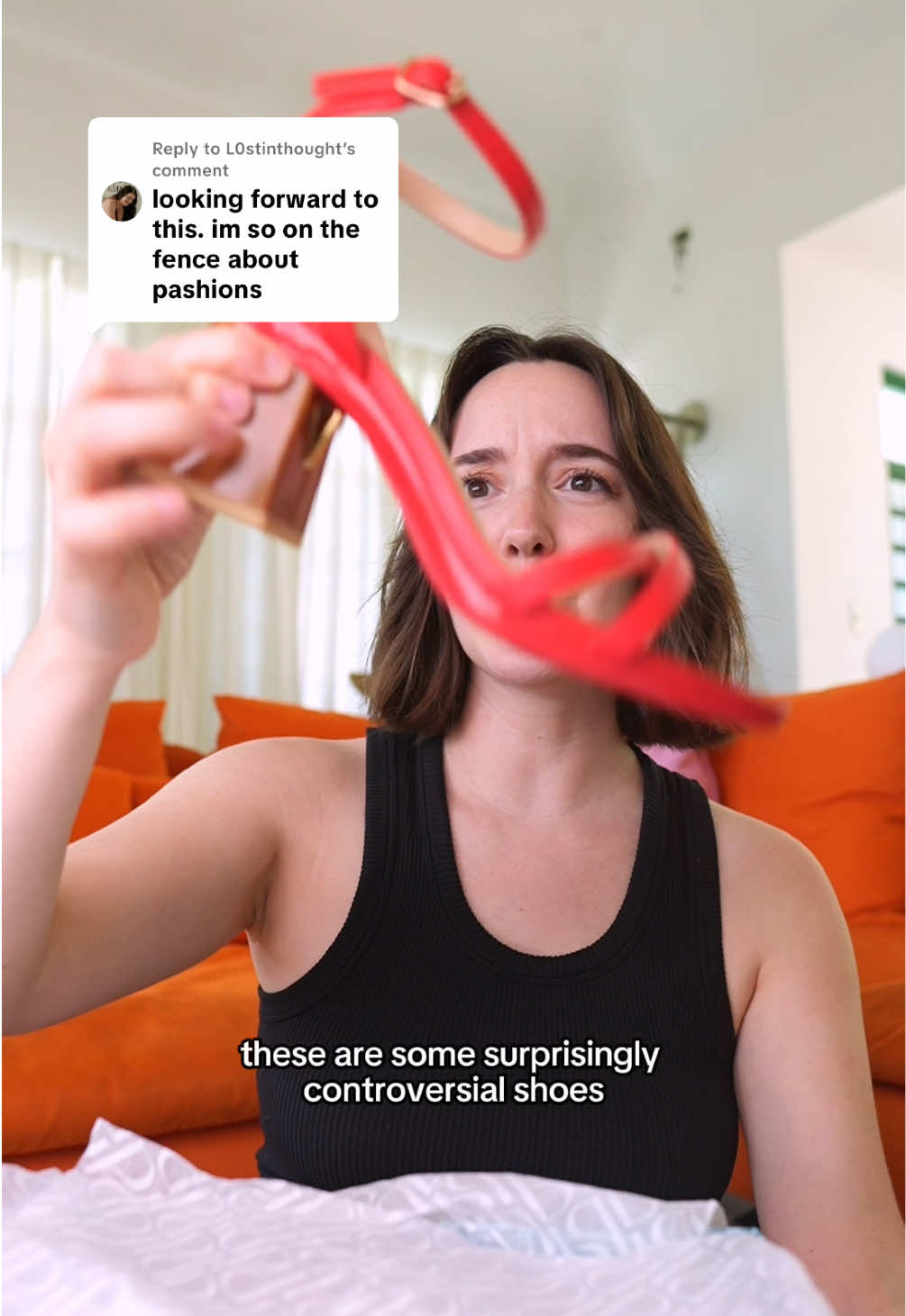 TikTok post by @reganshorter for Pashion Footwear. Caption reads: Replying to @L0stinthought 2 week update with my....