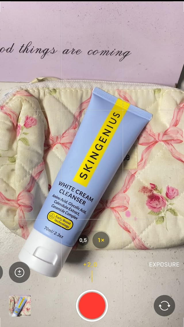 Instagram post by @alaisyaaaa for BEAUTY Community | UGC Creator. Caption reads: trying beauty hacks with white cream cleanser from....
