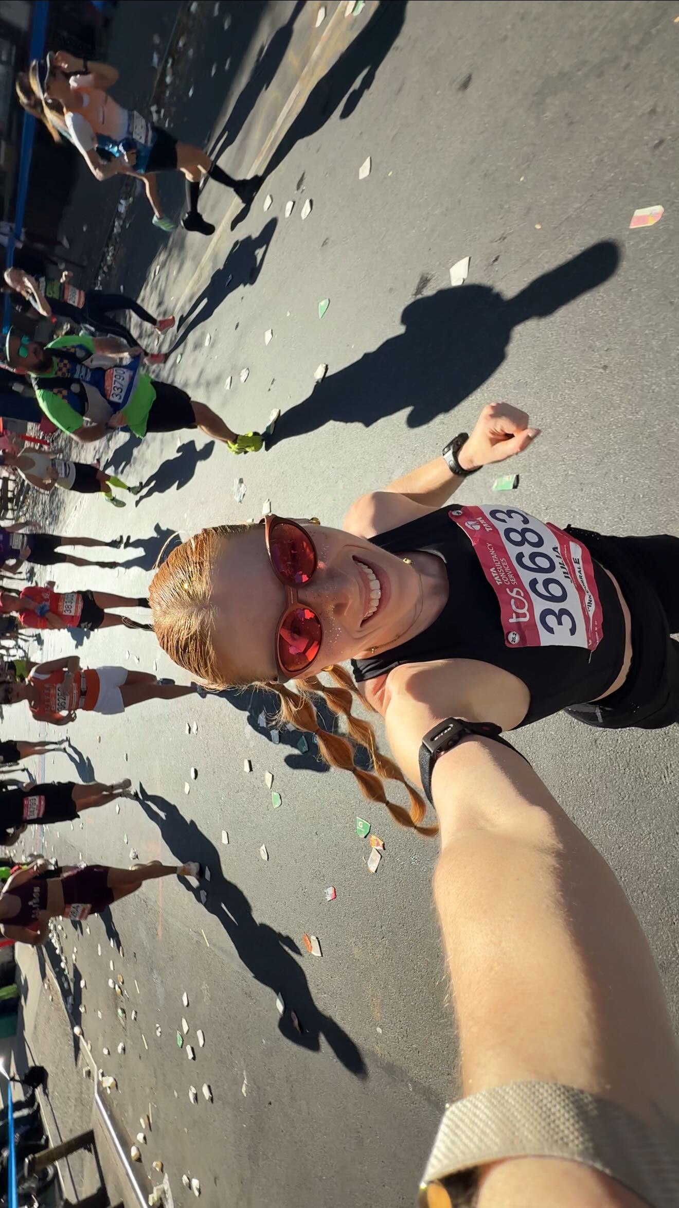 Instagram post by @julia.reppel for Strava. Caption reads: anzeige • thank you @strava for bringing me out to....