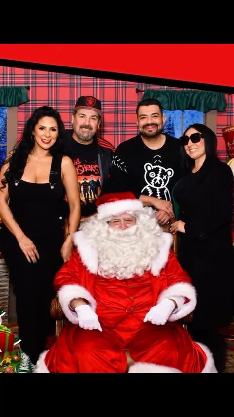 Instagram post by @margosocials for Six Flags. Caption reads: [...] company—wrapped in holiday cheer only Six....