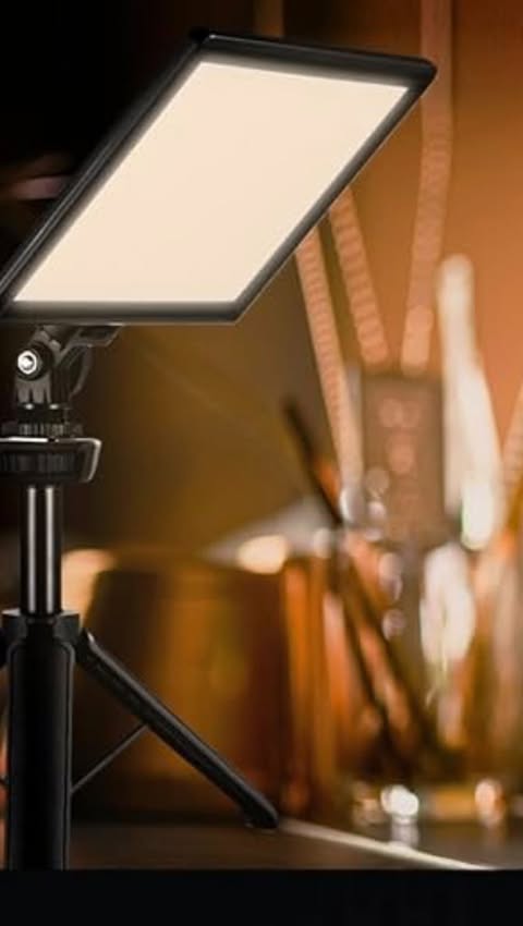 Instagram post by @_blerinamuca__ for NEEWER. Caption reads: Fine-tune your glow 🎬✨ @neewer Dial in the....