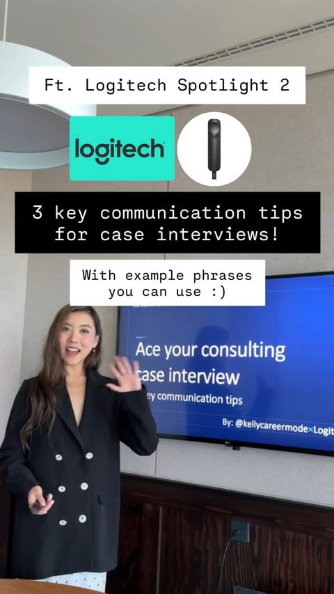Instagram post by @kellycareermode for Logitech. Caption reads: #LogitechPartner Comment CASE to receive link to....