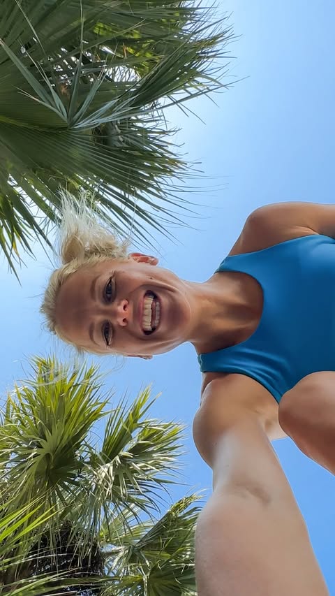 Instagram post by @domscottrunsa for Pinspark Activewear. Caption reads: Three pre-run exercises everyone has time for. My....