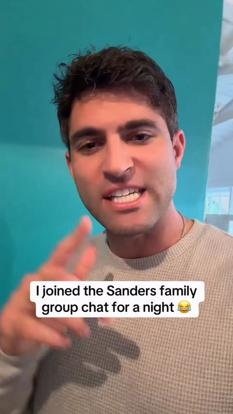 Instagram post by @alexday7 for WhatsApp. Caption reads: I need to be in the Sanders @whatsapp group chat....