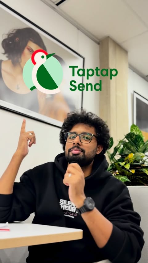Instagram post by @iamchaddi for Taptap Send. Caption reads: [...] money home just got way easier 💸✨
....