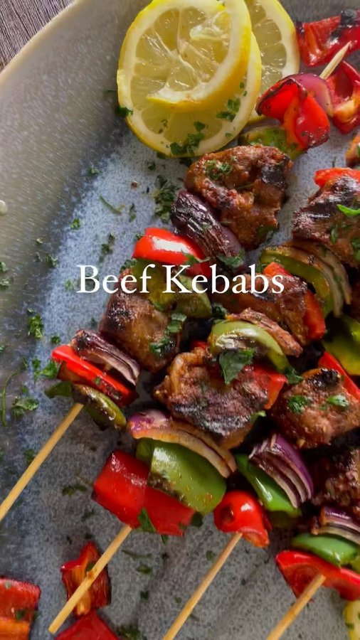 Instagram post by @falasteenifoodie for Crescent Foods. Caption reads: Beef Kebabs

A delicious and easy recipe that you....
