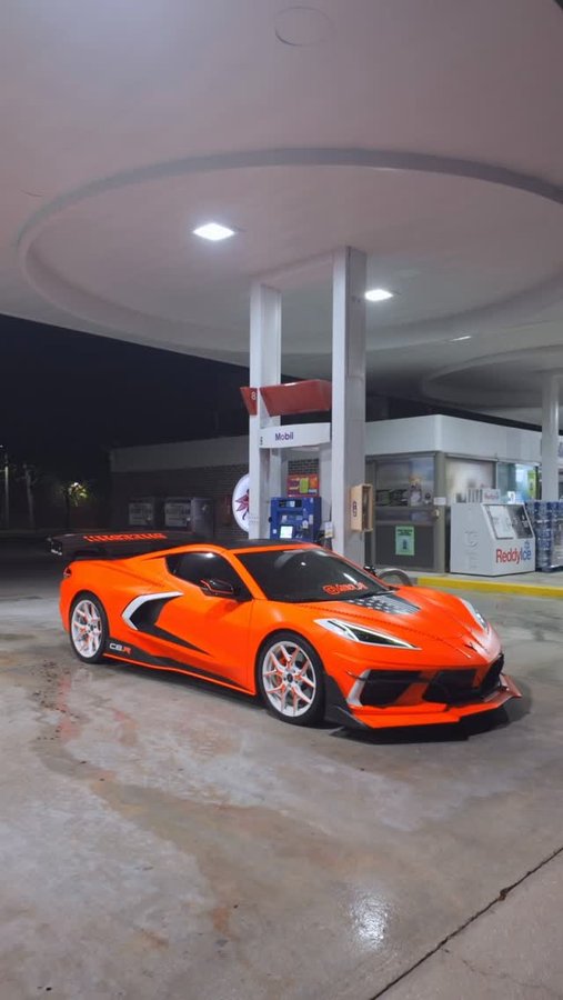 Instagram post by @corvette.society for Extreme Online Store. Caption reads: .