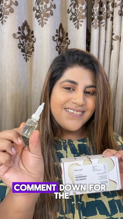 Instagram post by @its_anjuhotwani for Brillare. Caption reads: Hair fall se pareshan? 😩 I switched to Brillare....