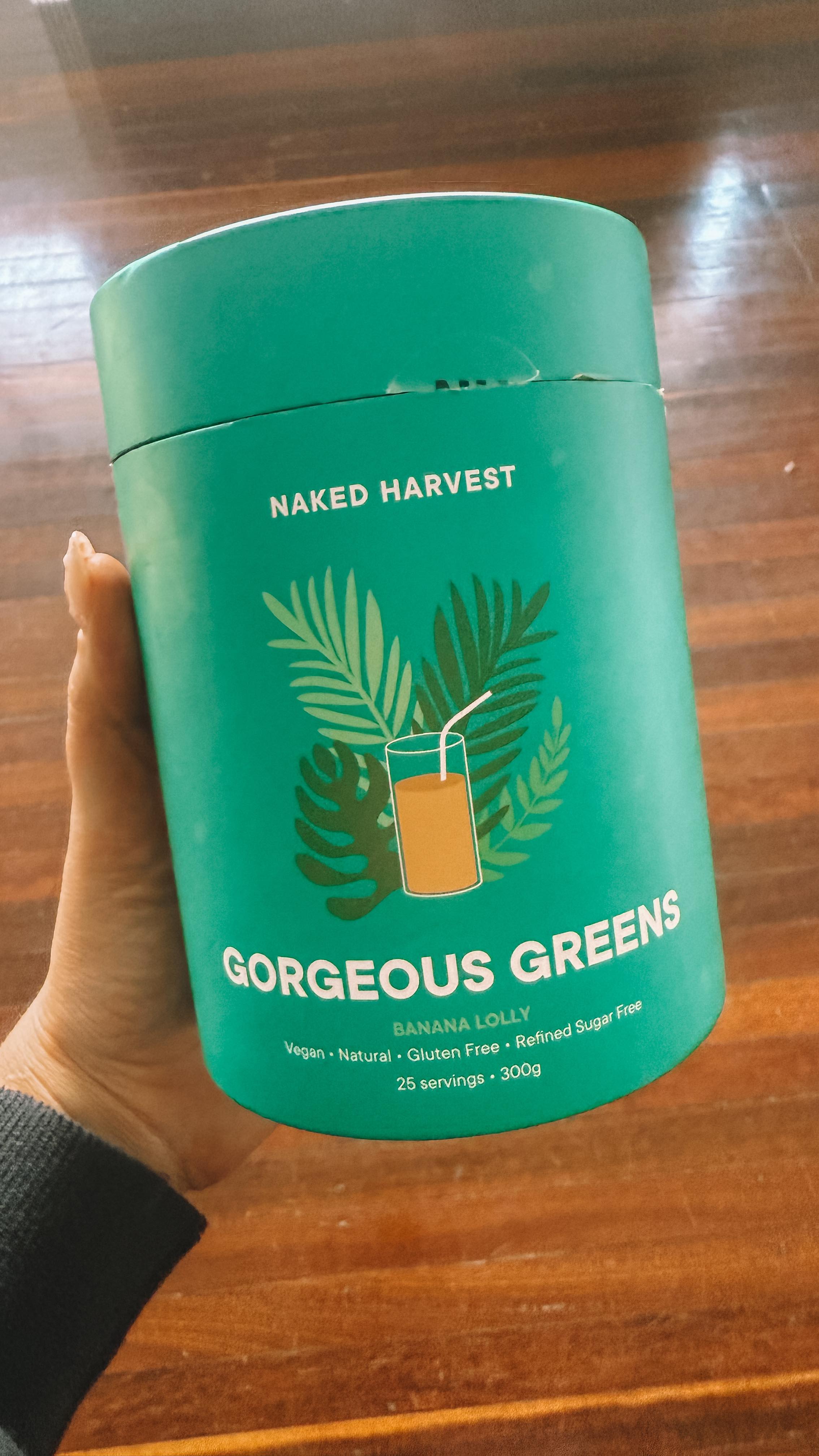 Instagram post by @bellsmessina for Naked Harvest Supplements. Caption reads: [...] and the secret ingredient is....