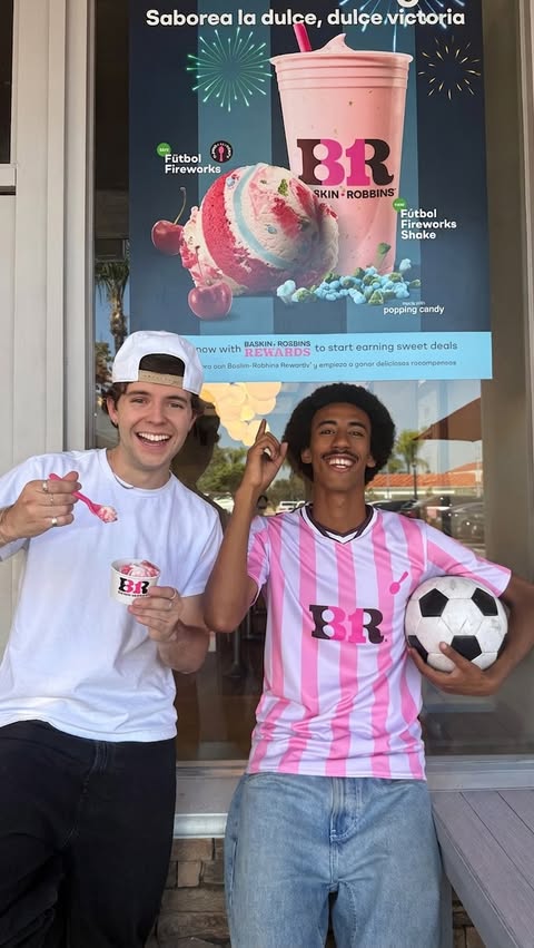 Instagram post by @jtcasey for Baskin-Robbins. Caption reads: I tried the new @baskinrobbins Flavor of the....