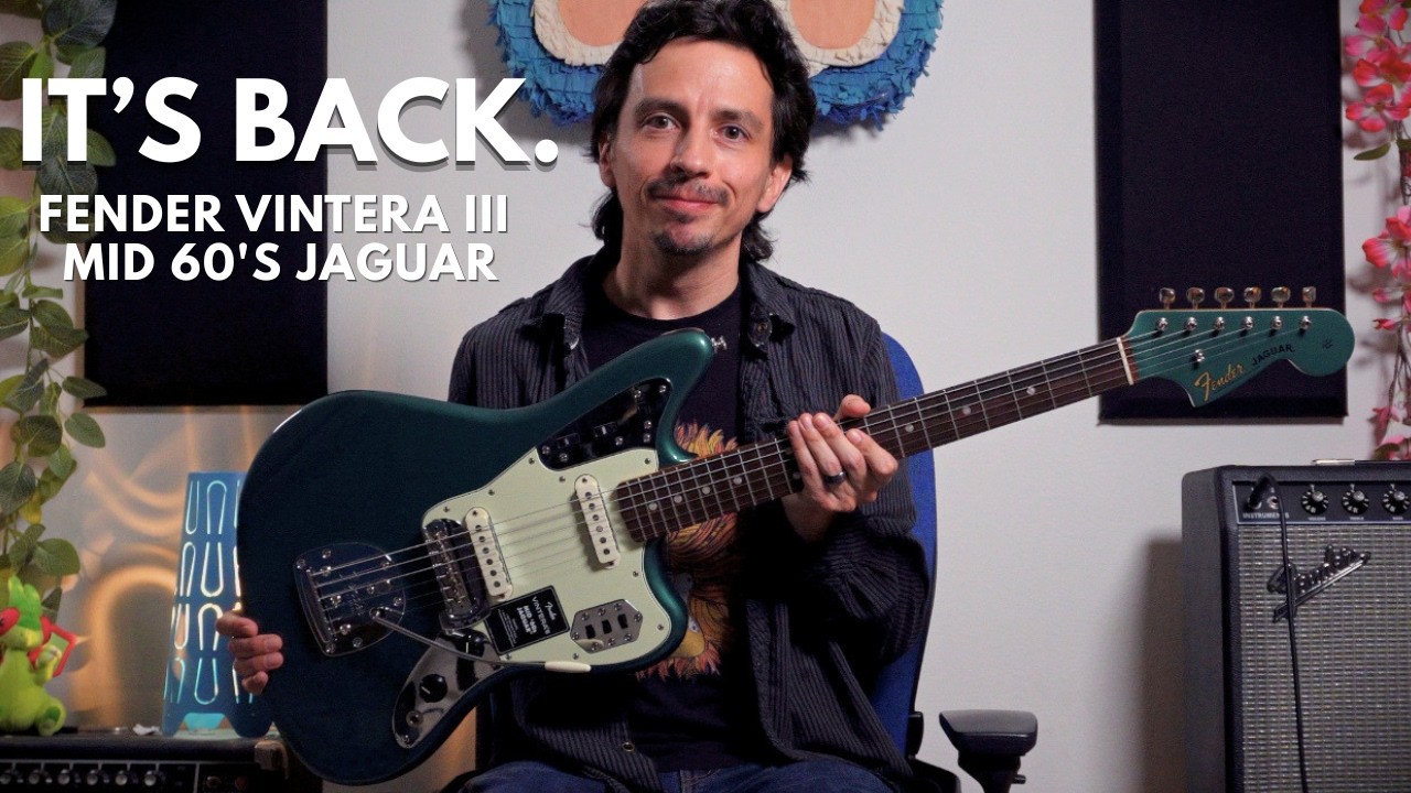 YouTube post by @AudiomoMusic for Fender. Caption reads: It's been a while, but ‪@fender‬ finally brought....