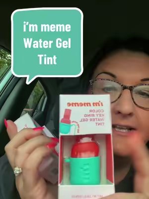 TikTok post by @csmith01007 for I’M MEME. Caption reads: @i'm meme #waterstain #lipcolor #lipgloss #fyp....