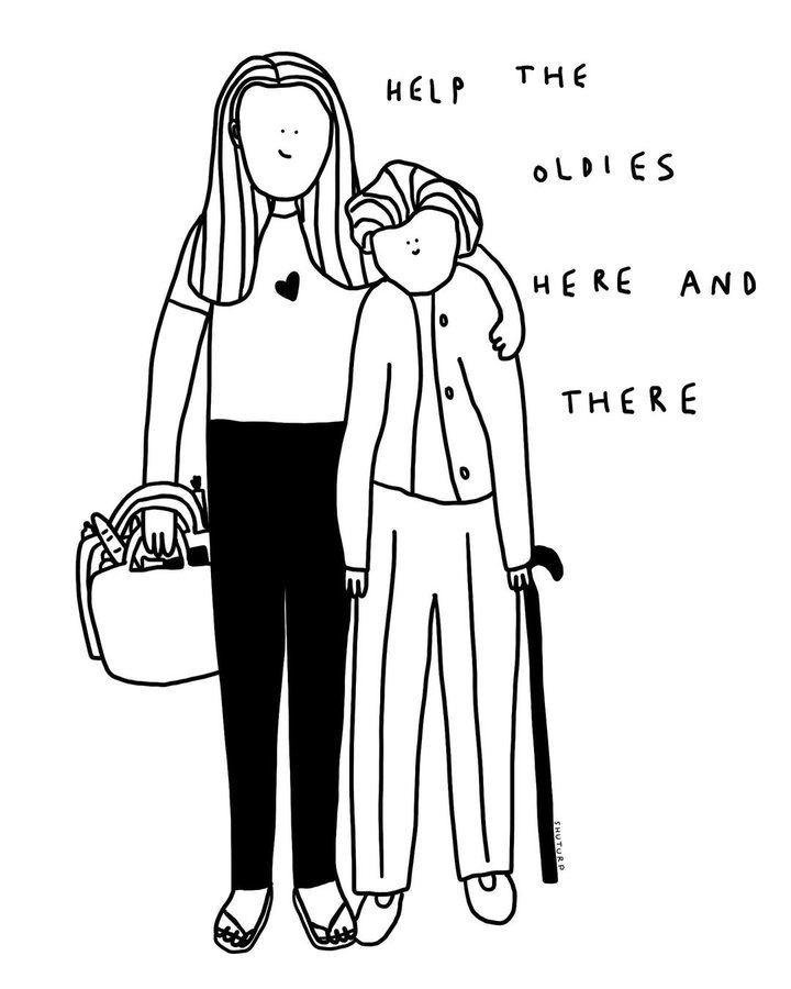 Instagram post by @shuturp for Amnesty Italia. Caption reads: #ad This is me and my 84 year old best friend Dawn....