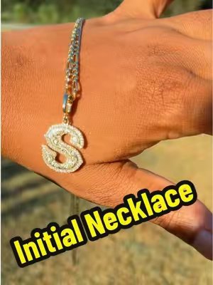 TikTok post by @shenekiaraqual for Kissyan Jewelry. Caption reads: KissYan 14K Gold Plated Initial Letter Necklace....