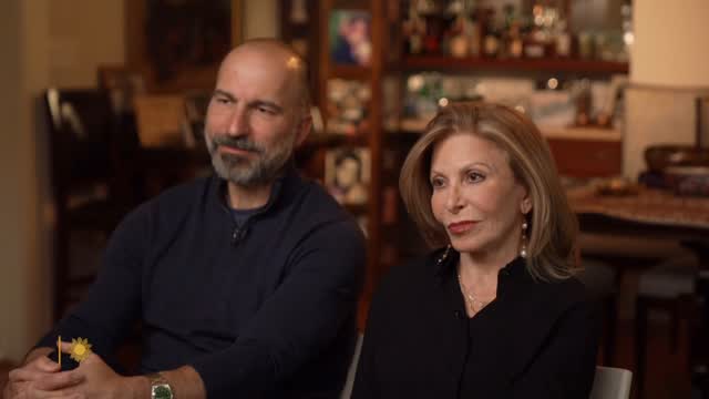 Instagram post by @jolingkent for Uber. Caption reads: Dara Khosrowshahi is the son of an immigrant....
