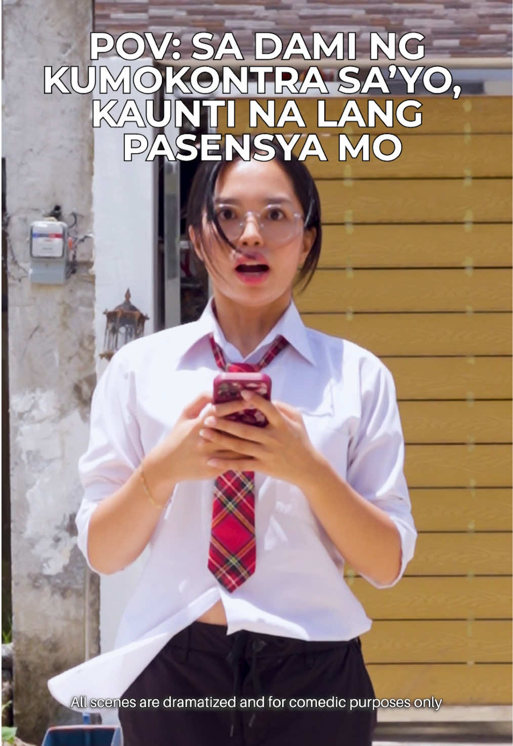 TikTok post by @devidescartin for Jollibee. Caption reads: Yung maikli pasensya mo  @Jollibee .