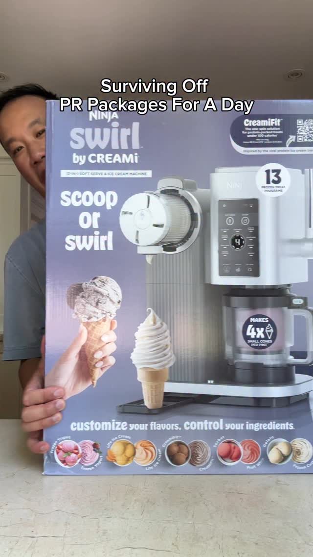 Instagram post by @insta.noodls for Cascade. Caption reads: Surviving by eating only PR packages ⬇️

With....