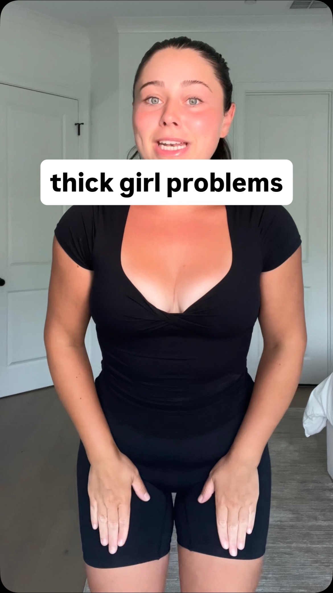 Instagram post by @amymacedo for Thigh Society. Caption reads: Loving how airy & light these feel while feeling....