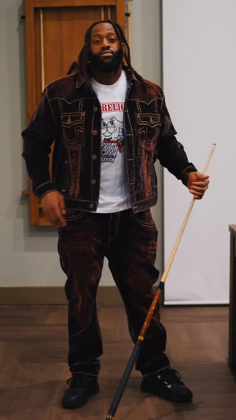 Instagram post by @osagoeshard for True Religion. Caption reads: The true will set you free 

#TeamTrue....