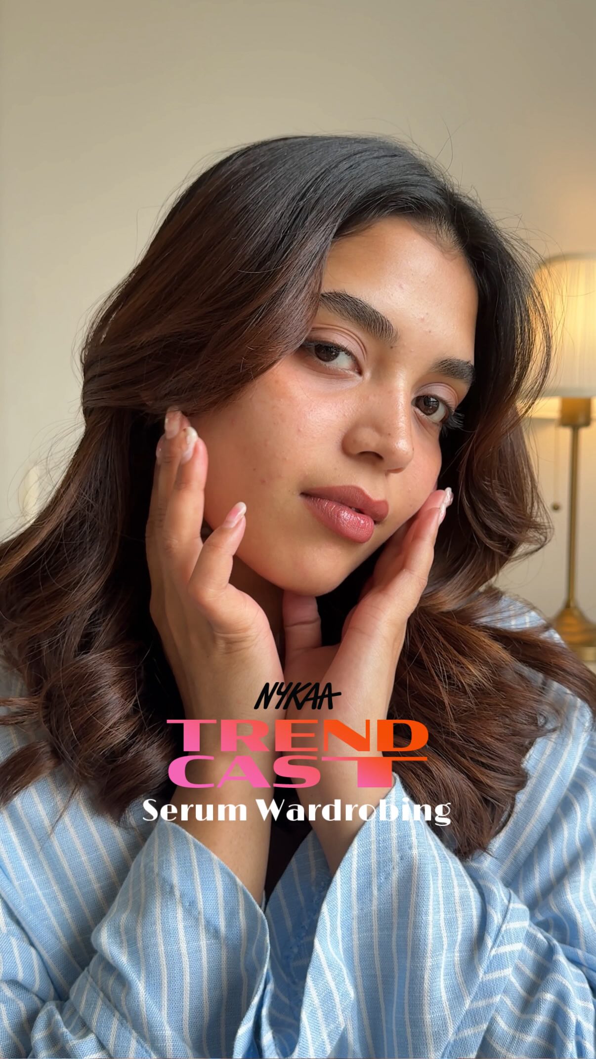 Instagram post by @malvika_aher for Nykaa. Caption reads: This month on Nykaa’s Trendcast, we’re diving into....
