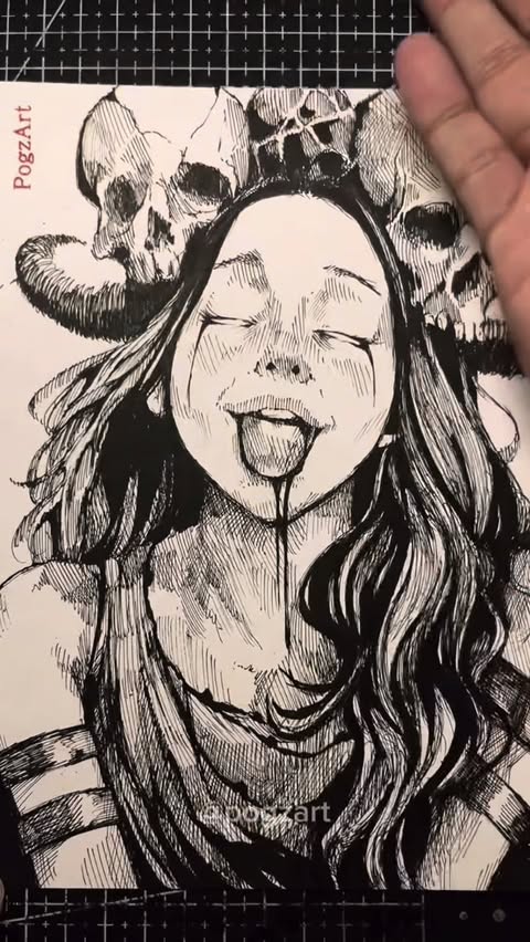 Instagram post by @pogzart for The Otaku Box. Caption reads: Waifu drop! Chill with me as I unbox my first....