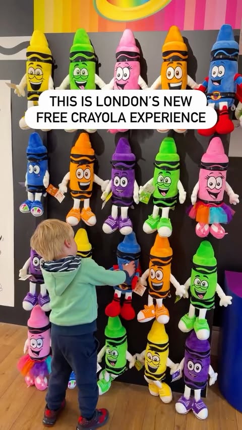 Instagram post by @londonfamilydaysout for Crayola. Caption reads: ad Don’t miss the Crayola World of Creativity....