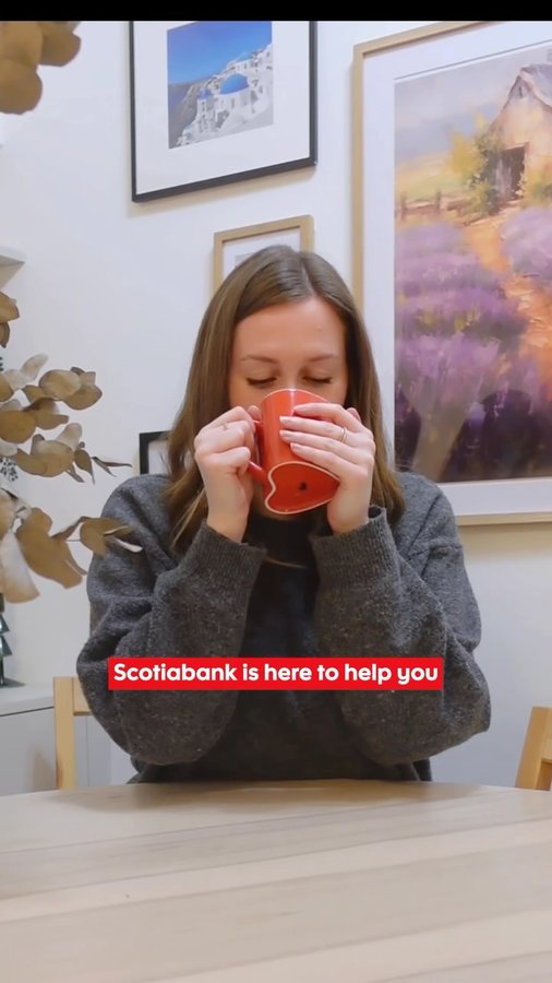 Instagram post by @hiveracademy for Scotiabank. Caption reads: [...] Educate yourself with Scotiabank’s Financia.