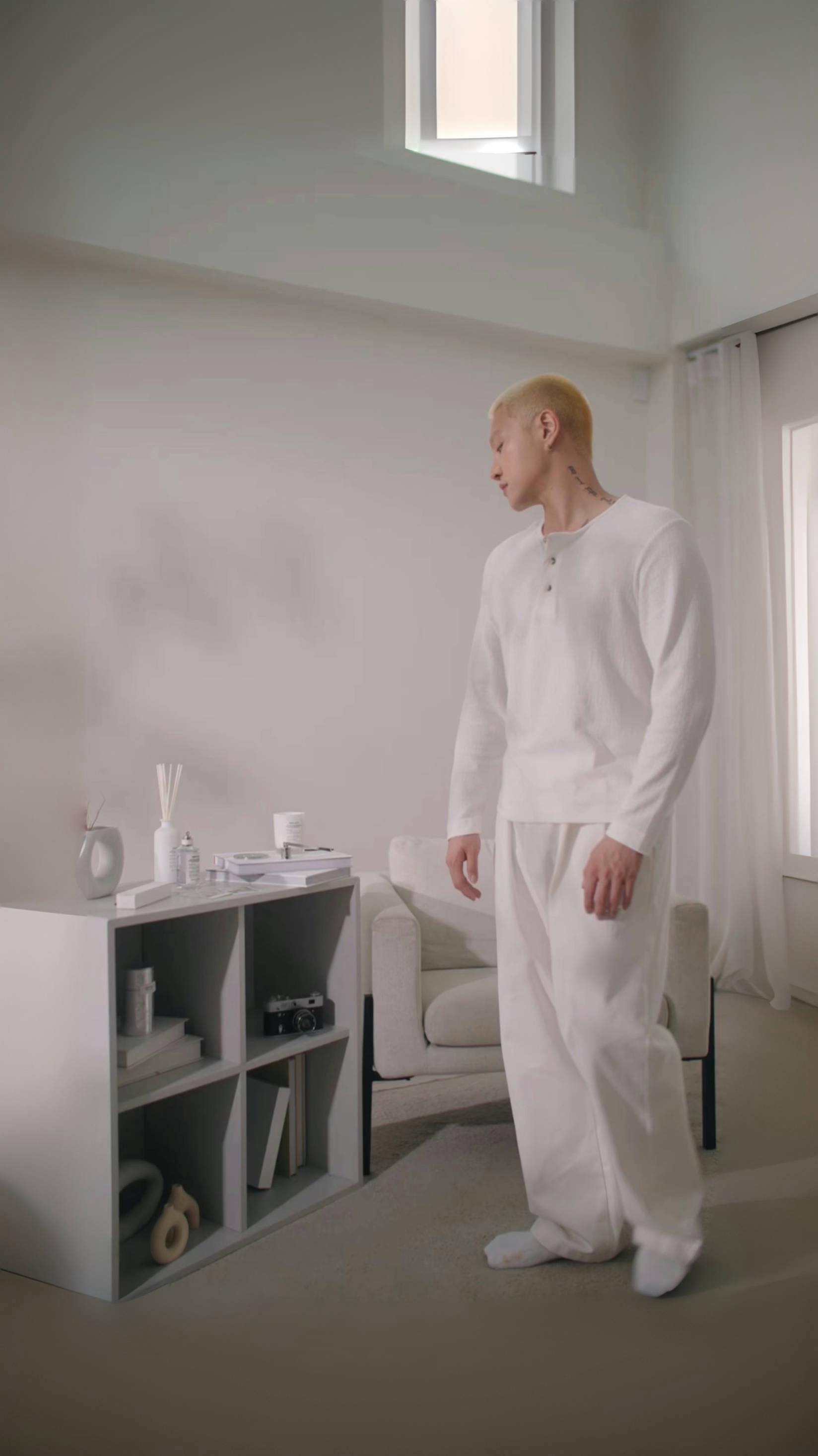 Instagram post by @gastonpong for Maison Margiela Fragrances. Caption reads: Forget the outside world and stay in with Lazy....