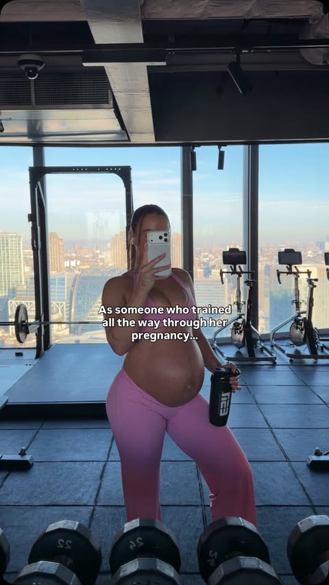 Instagram post by @jessicaolie for Esn. Caption reads: [...] wanted to stay active during yours 🩷 ad.....