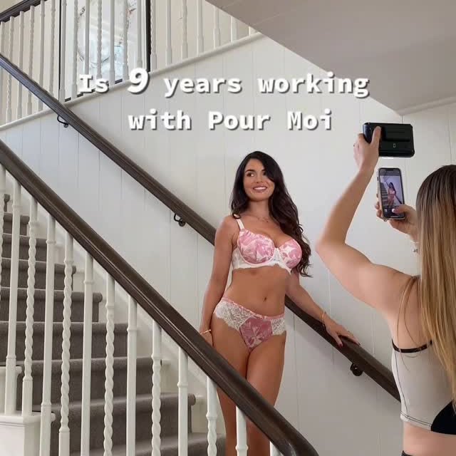 Instagram post by @lovefromreyn for Pour Moi. Caption reads: Narrator: She came for the lingerie…

She stayed....