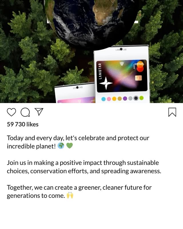 Instagram post by @tommyswanhaus for LANISTAR. Caption reads: Lanistar is rapidly growing throughout the world....