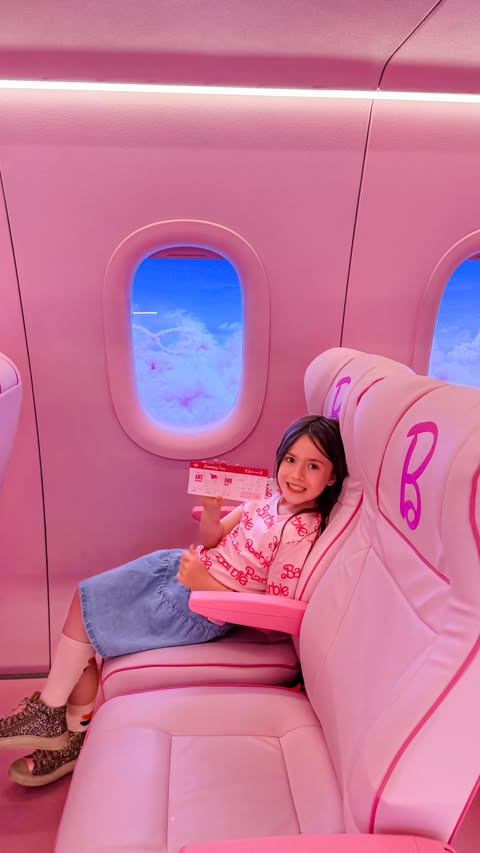 Instagram post by @ilonaexplores for Barbie. Caption reads: [...] of this magical experience. For us,....