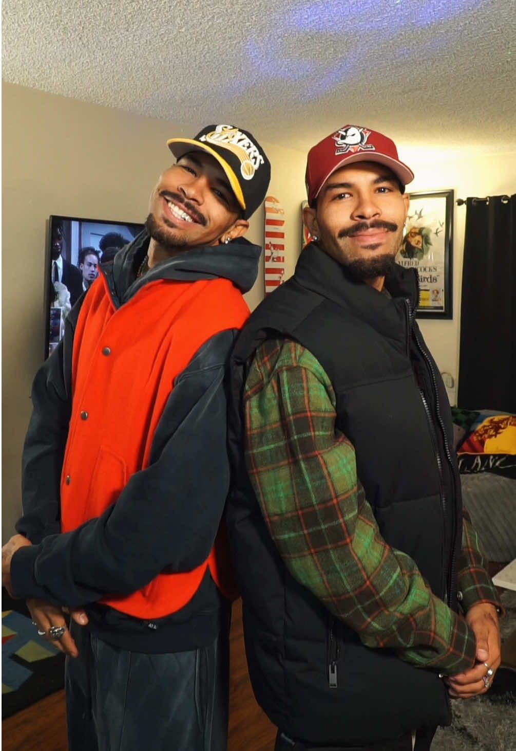 TikTok post by @thebelltwins1 for Culture Kings. Caption reads: Fit of the day! #90sthrowback @Culture Kings USA....