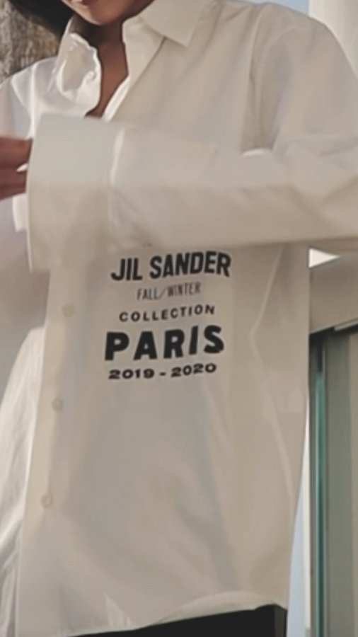 Instagram post by @aliciapettitt for JIL SANDER. Caption reads: button ups 🤍

#fitcheck #jilsander....
