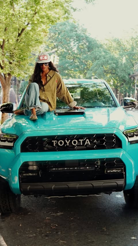 Instagram post by @co_bee for Toyota USA. Caption reads: Feeling in control on the open road @toyotausa....