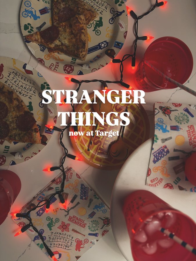 Instagram post by @sunnychichome for Packed Party. Caption reads: [...] with the new Stranger Things by @packedparty....