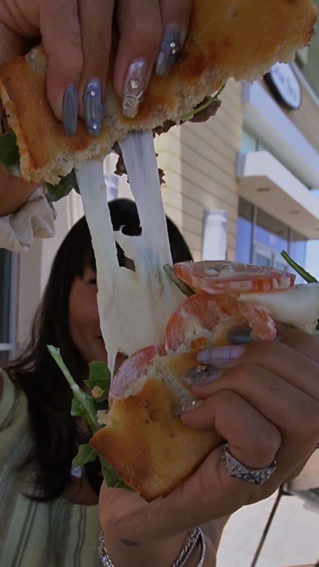 Instagram post by @teriyakimegan for Panera Bread. Caption reads: Mozzarella or Mootzarella...? It doesn’t really....