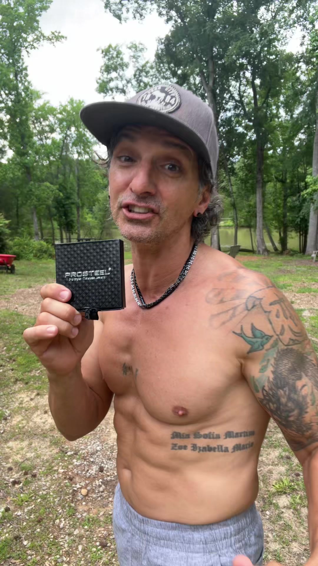TikTok post by @jereme.hall for PROSTEEL. Caption reads: Up your game with a new chain from @@PROSTEEL....