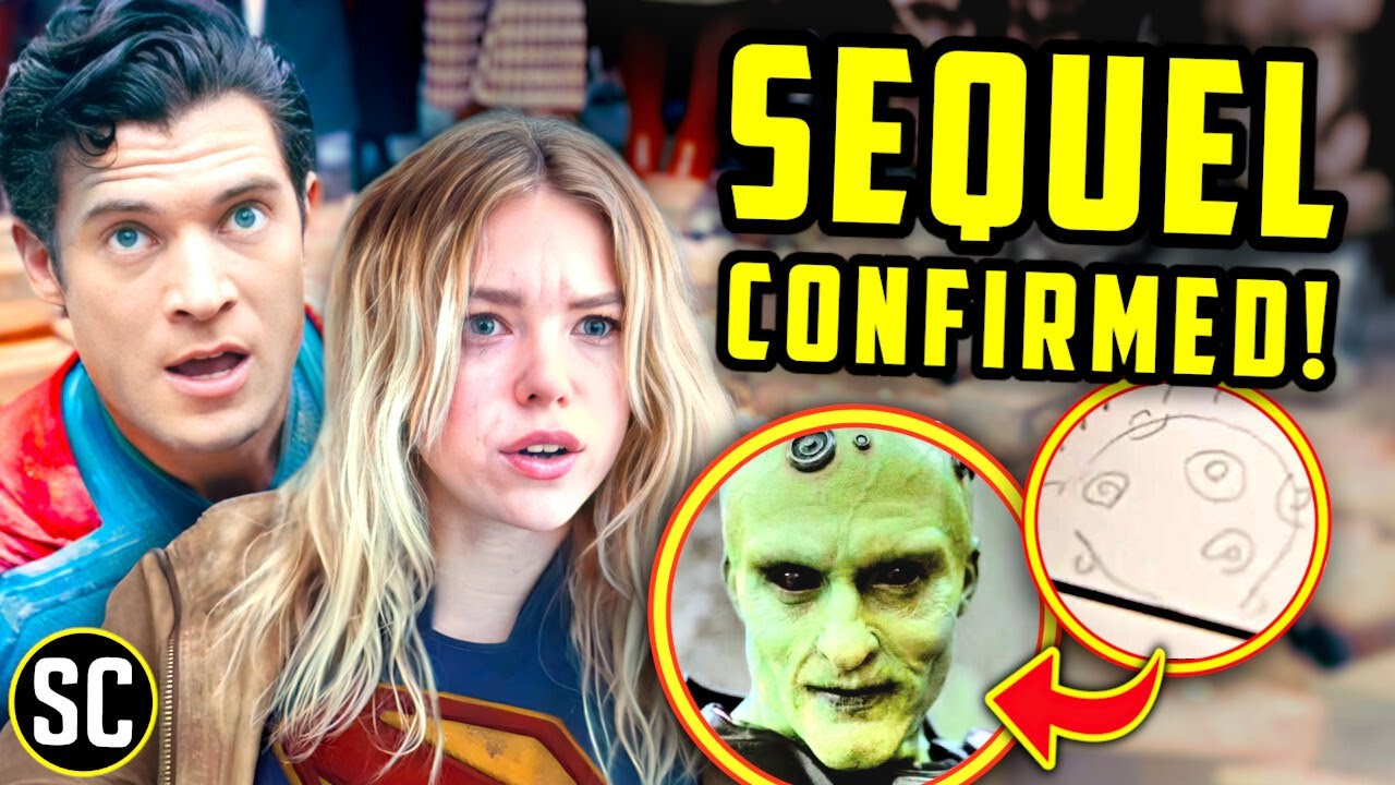 YouTube post by @ScreenCrush for Magic Spoon. Caption reads: Did WB Just Reveal the Villain of Superman 2?.
