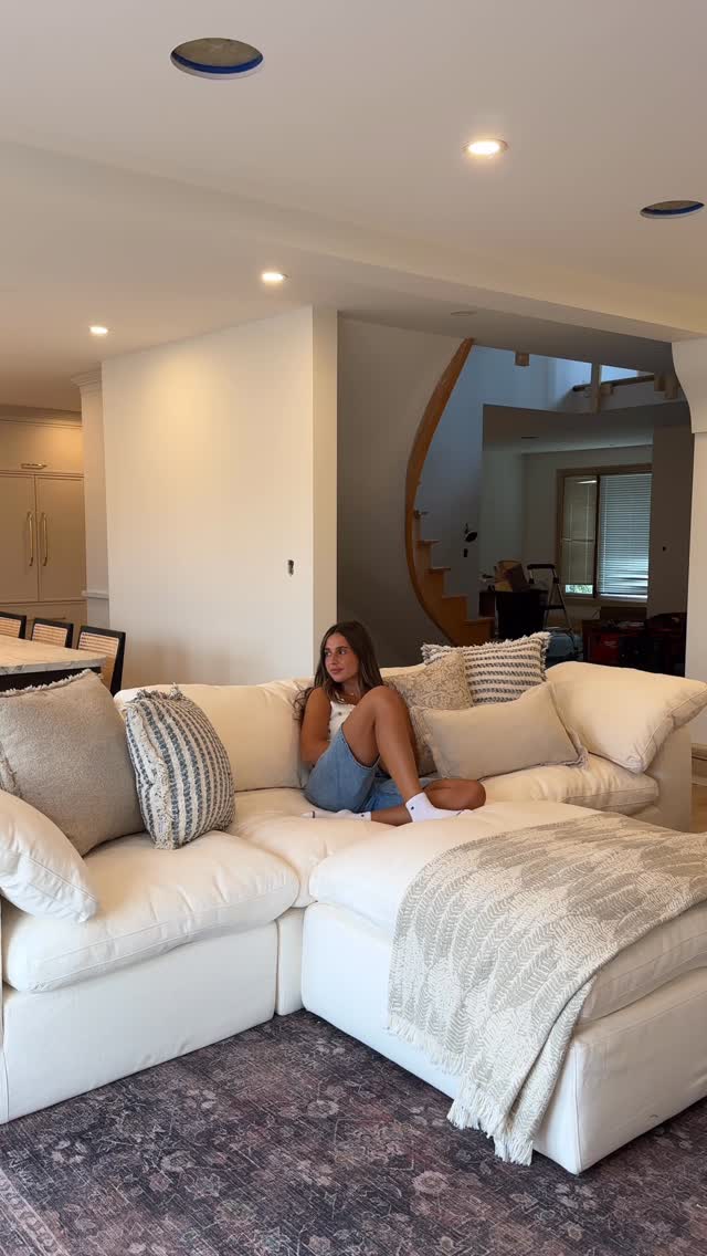 Instagram post by @chiaraplastina for HomeSense. Caption reads: Creating our cozy dream space doesn’t have to come....