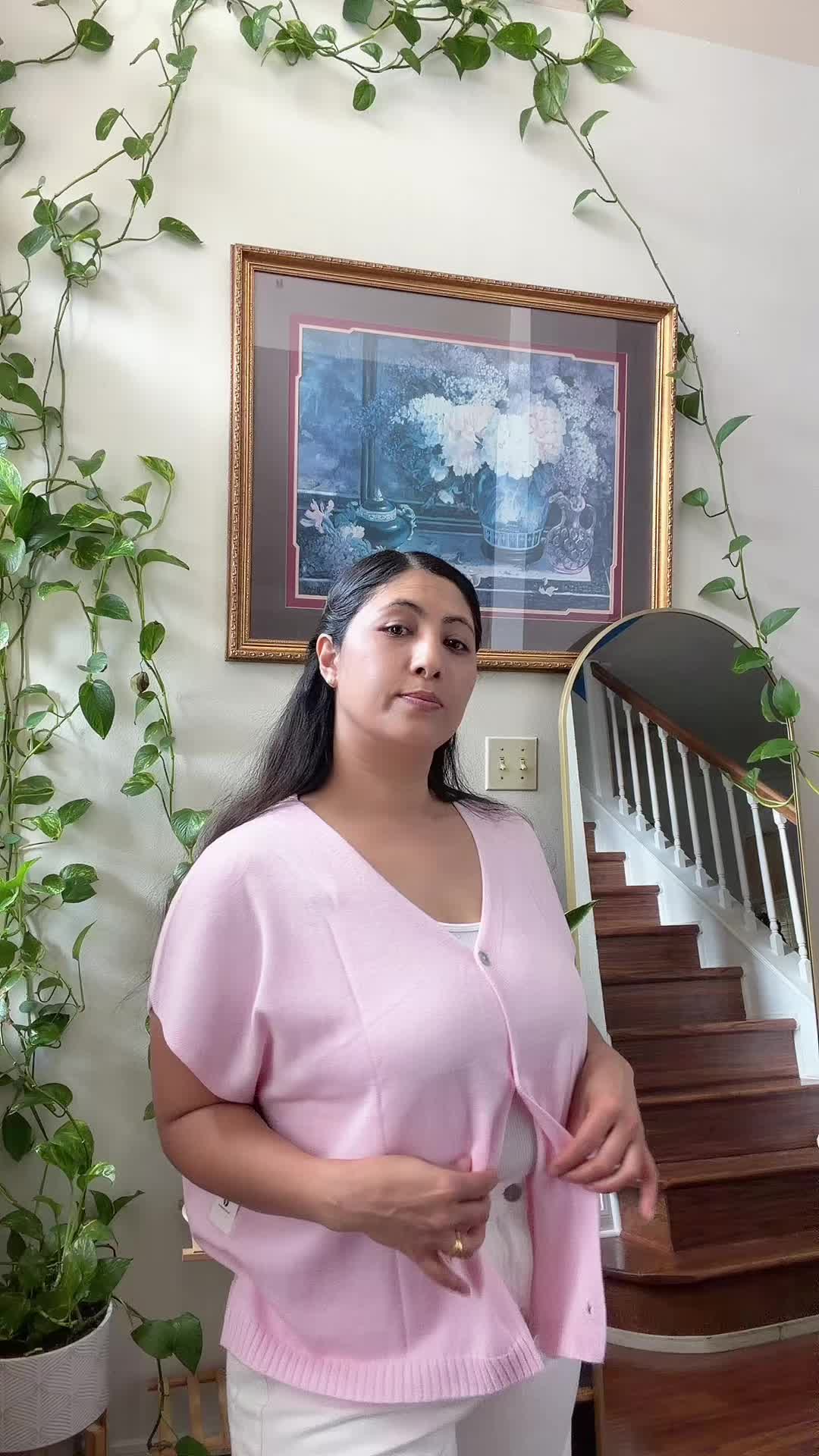 TikTok post by @suzana.rajbhandari for Saodimallsu Shop. Caption reads: [...] #ootd #summertop #summervibe @Saodimallsu....