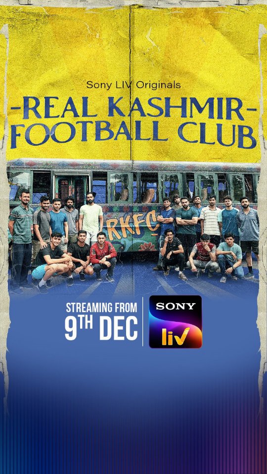 Instagram post by @realkashmir_fc for Sony LIV. Caption reads: This is what hope looks like. ✨
Born in the heart....