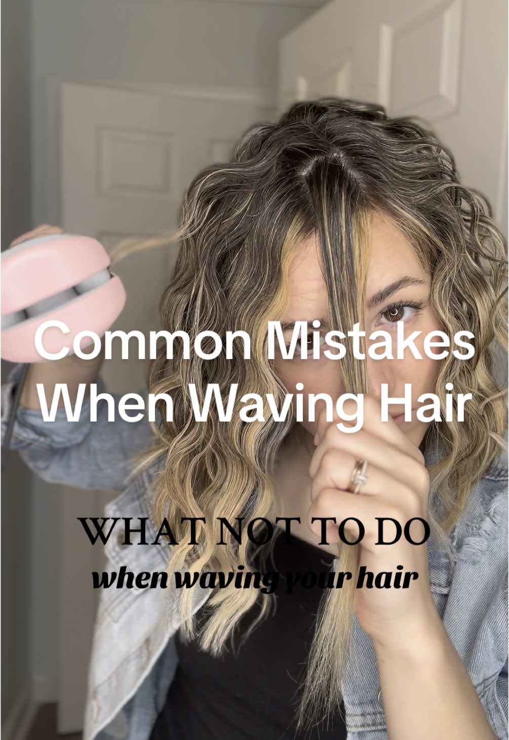 TikTok post by @hairwithamy for TYMO Beauty. Caption reads: [...] #midlengthhair #tymorovy #tymobeauty....