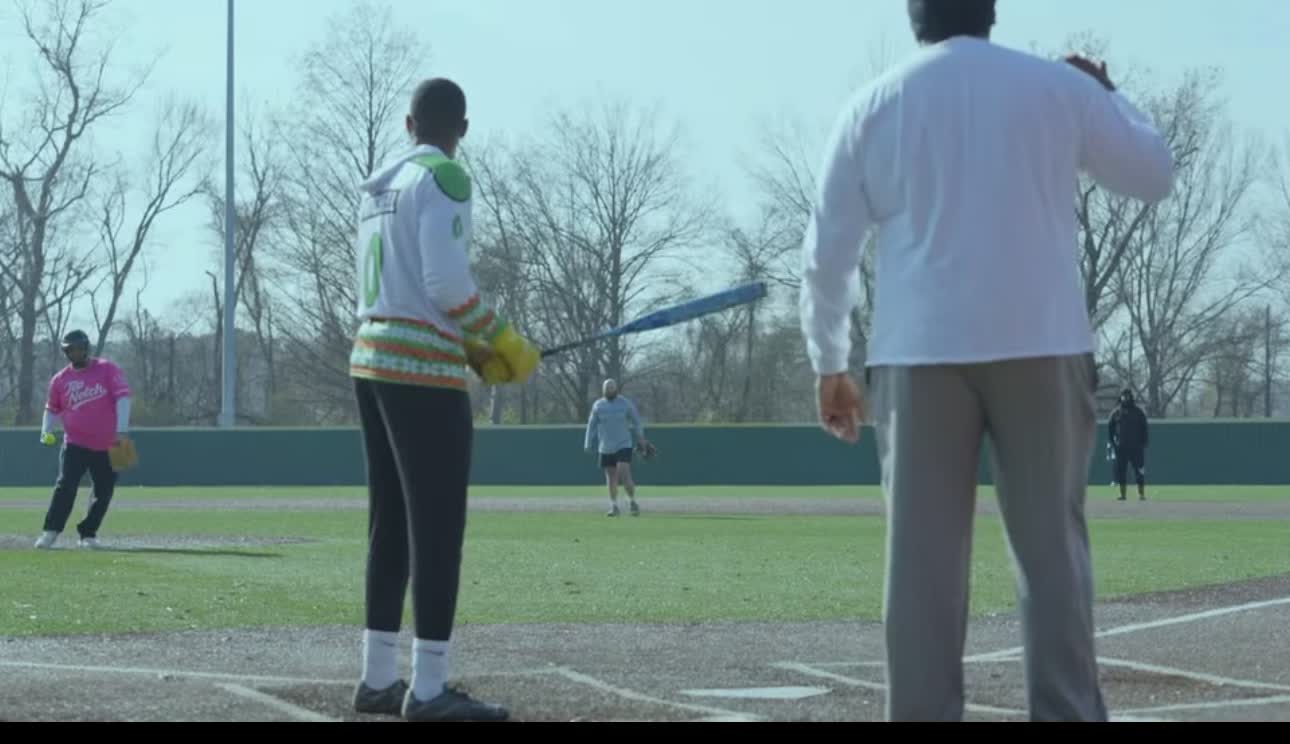 TikTok post by @deshunmitchell1 for Axe Bat. Caption reads: [...] Ready to see what Fourseam and those Axe....